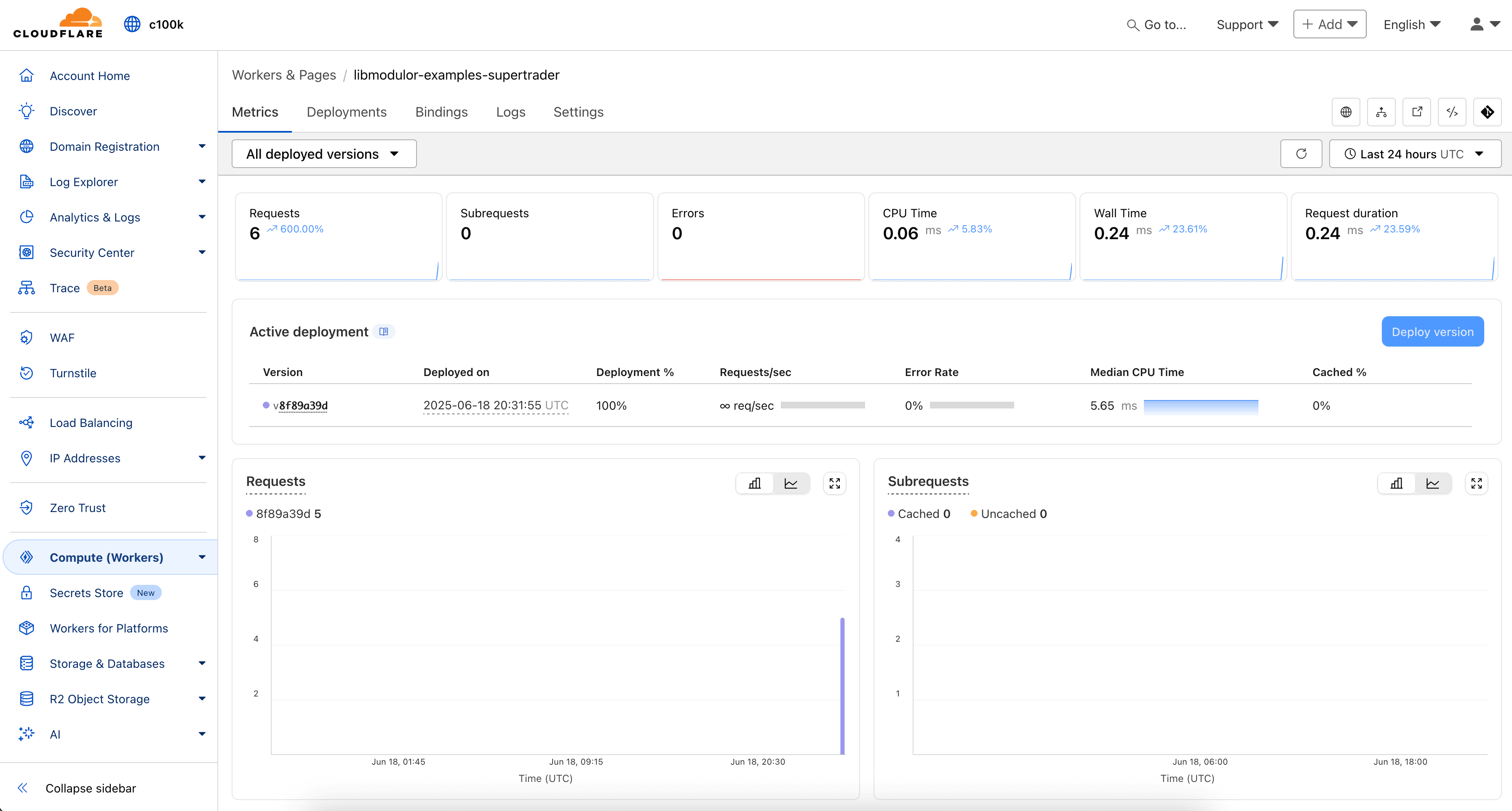 Cloudflare Worker Dashboard