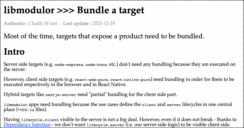 libmodulor |> Bundle a target