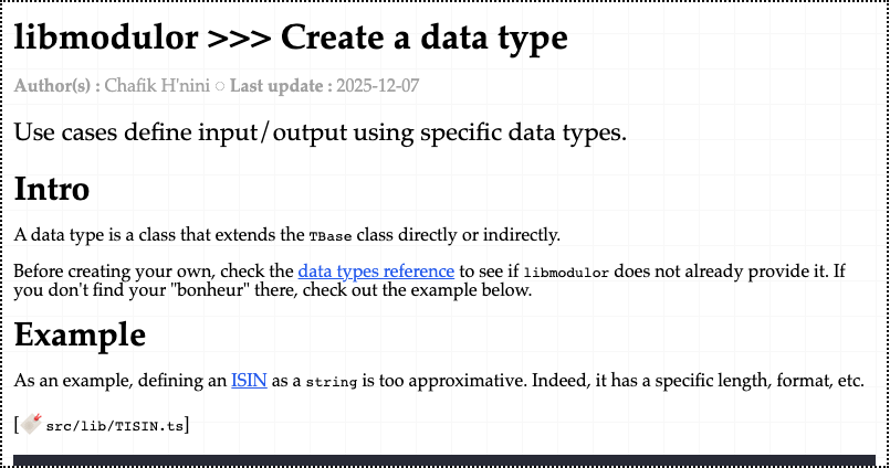 libmodulor |> Create a data type