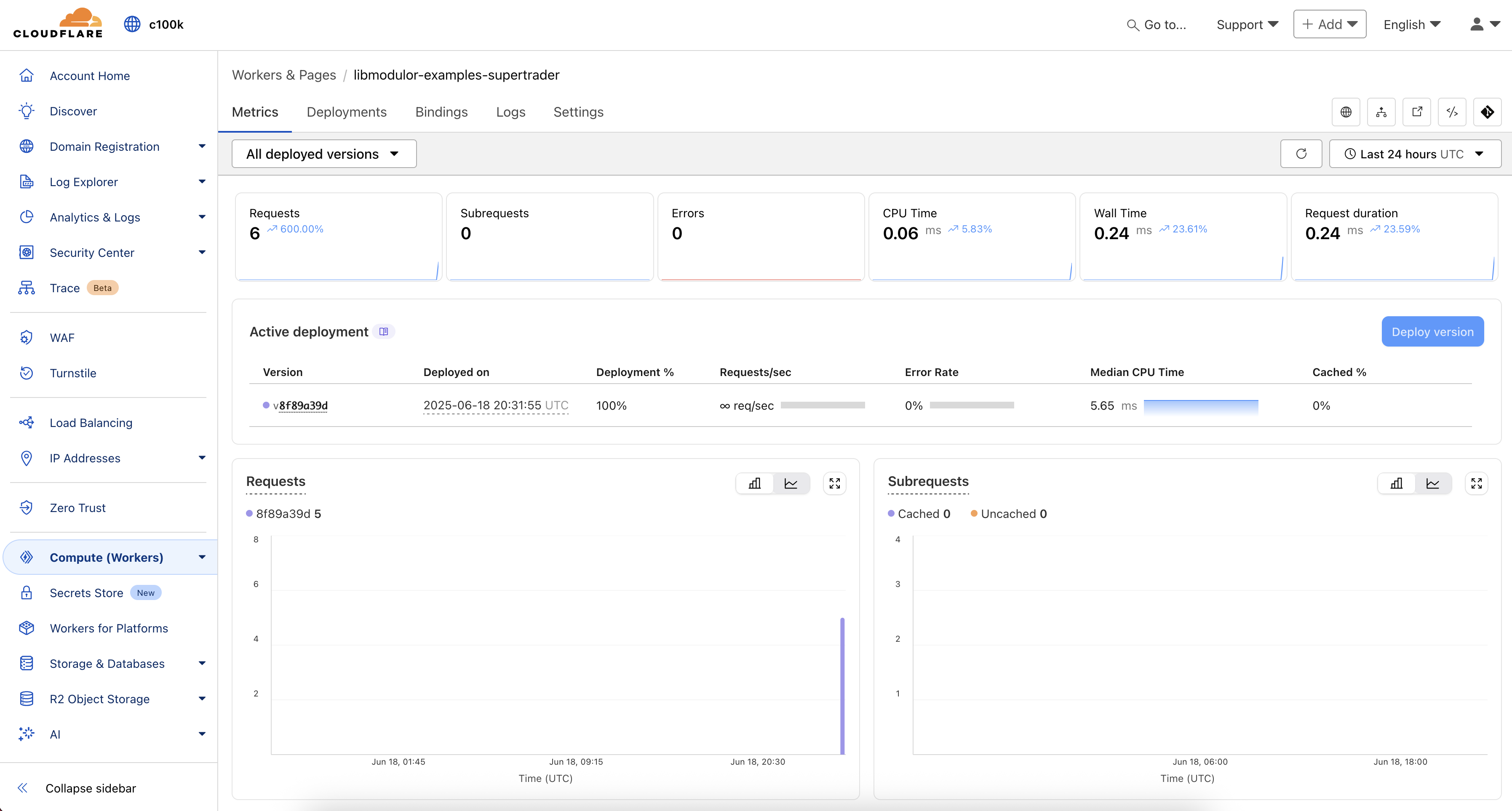 Cloudflare Worker Dashboard